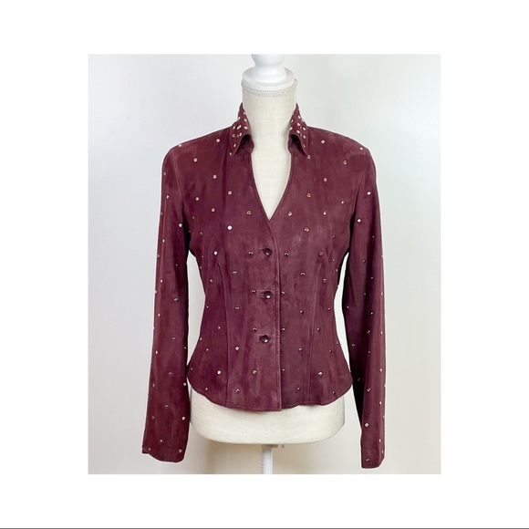 Cache Jackets & Blazers - NWT Cache Rasin-Colored Suede Jacket